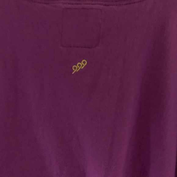 Vintage Rare Gino Green Global 9 Logo T Shirt Purple 4XL - Picture 6 of 7